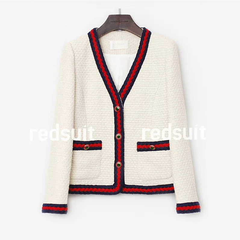 New pieces the shelves beauty spring filled with cream-colored socialite dress tweed temperament little sweet wind coat | Женская одежда