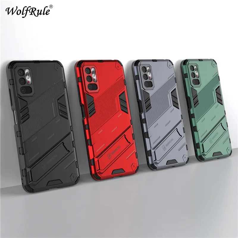 For Cover Xiaomi Redmi Note 10 5G Case For Redmi Note 10 5G Kickstand Shockproof Back Holder Cover For Redmi Note 10 5G Fundas