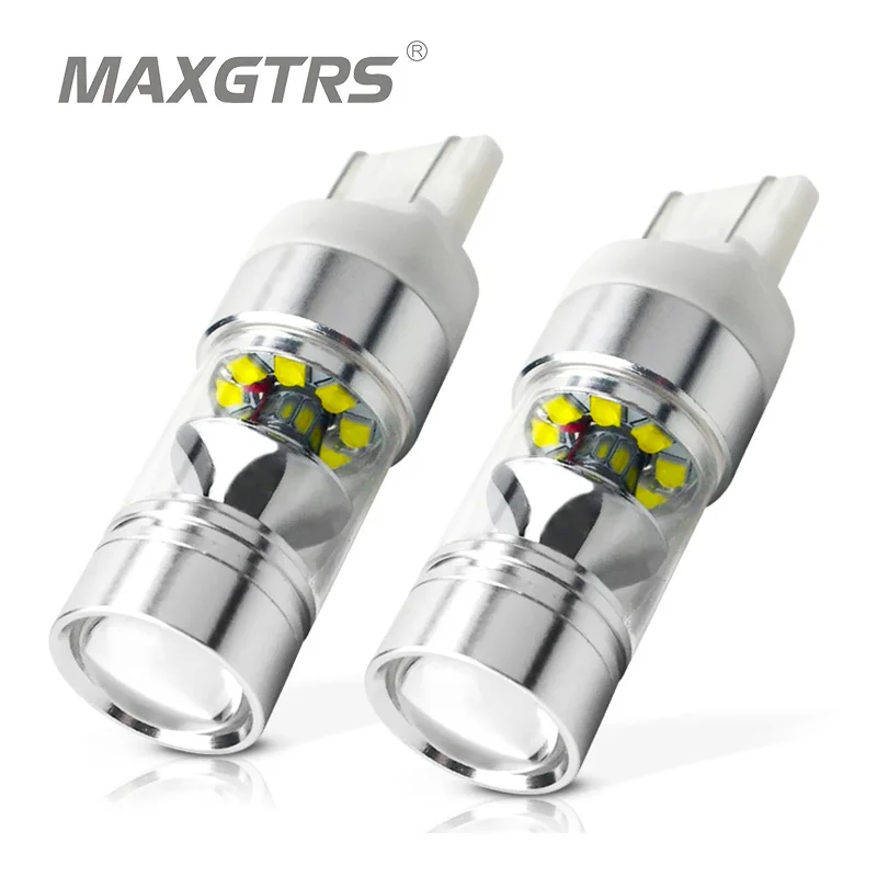 2x высокое Мощность 100W CREE чип T20 7443 W21/5 Вт 1156 1157 7440 W21W авто светодиодный лампы