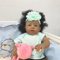 22inch reborn baby doll abigail smiling princess toddler doll 55cm cute girl lifelike soft cotton body dolls toy xmas gift