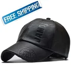 Бейсболка из искусственной кожи осень-зима уличные шапки регулируемые бейсболки Спортивная Кепка для гольфа тренажерного зала бега на открытом воздухе унисекс