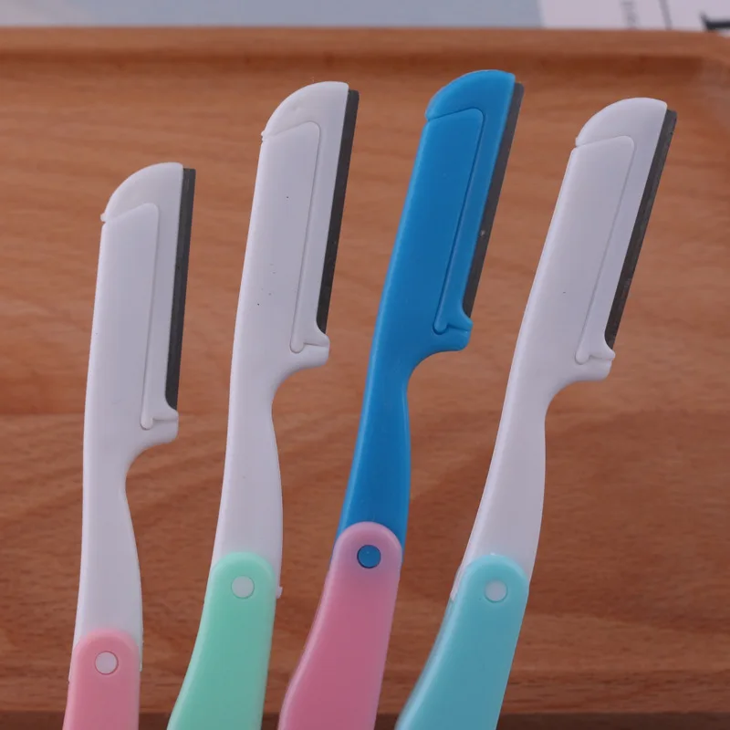 Ножницы для стрижки бровей лезвие лица макияж Пинцет выщипывания в форме ножниц