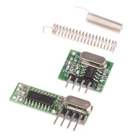 1pc 433 mhz superheterodyne rf receiver and transmitter module for arduino uno wireless module diy kit 433mhz remote control