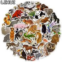 1050pcs zoo animals stickers for kids to diy car laptop skateboard phone case bike sticker pack cartoon lion cute stickers toys