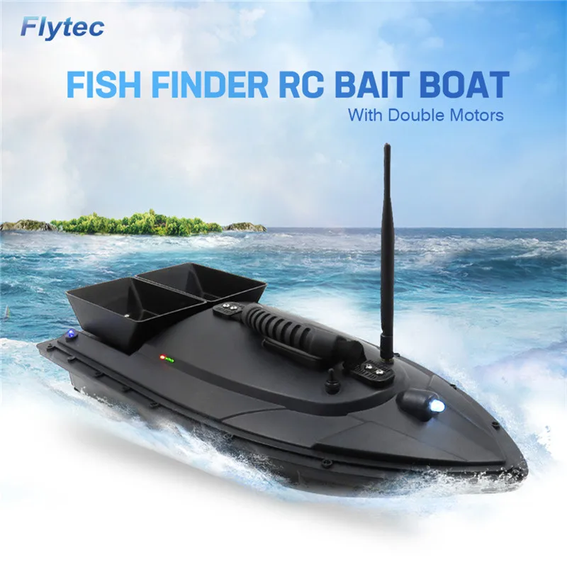 

Flytec 2011-5 / V007 / V500 Electric Fishing Bait RC Boat 500M Remote Fish Finder 5.4km/h Double Motor Toys Kit / RTR Version