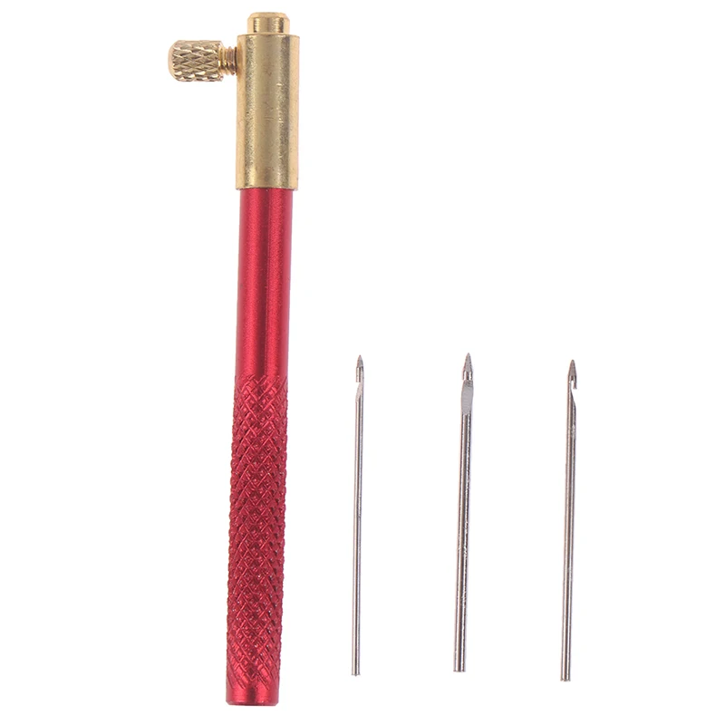 

Wooden Handle Tambour Crochet Hook with 3 Needles French Crochet Embroidery Beading Hoop Sewing Tool Set t 0.7mm, 1mm,1.2mm