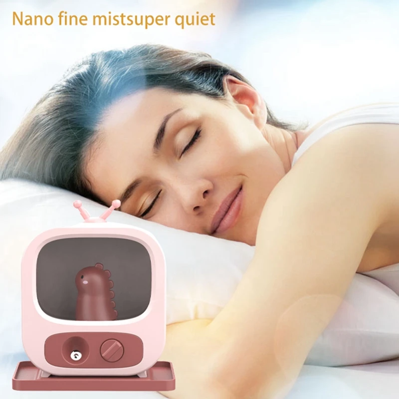 

Mini Portable Air Humidifier USB Cool Mist Humidifiers Night Light Purify Silent Aroma Diffuser for Home Bedroom Office