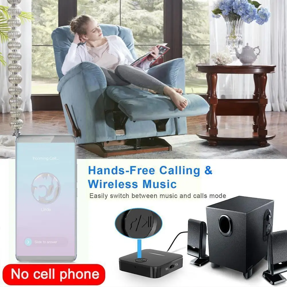 

Bluetooth 5.0 Transmitter Receiver RCA 3.5mm AUX Jack For Car Wireless Stereo Call TV Headphone Adapter Handsfree PC Audio F0R7