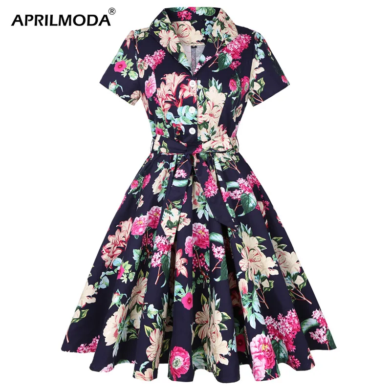 Женское винтажное платье туника средней длины черное Хлопковое с коротким