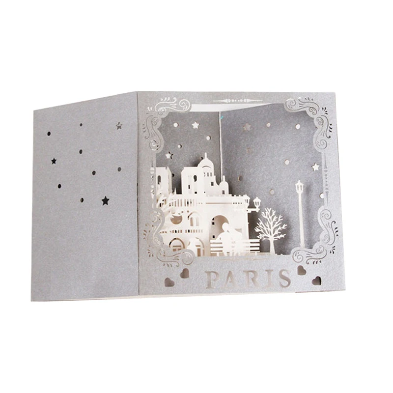 2020 новые 3D всплывающие скульптуры поздравительные открытки Рождество День