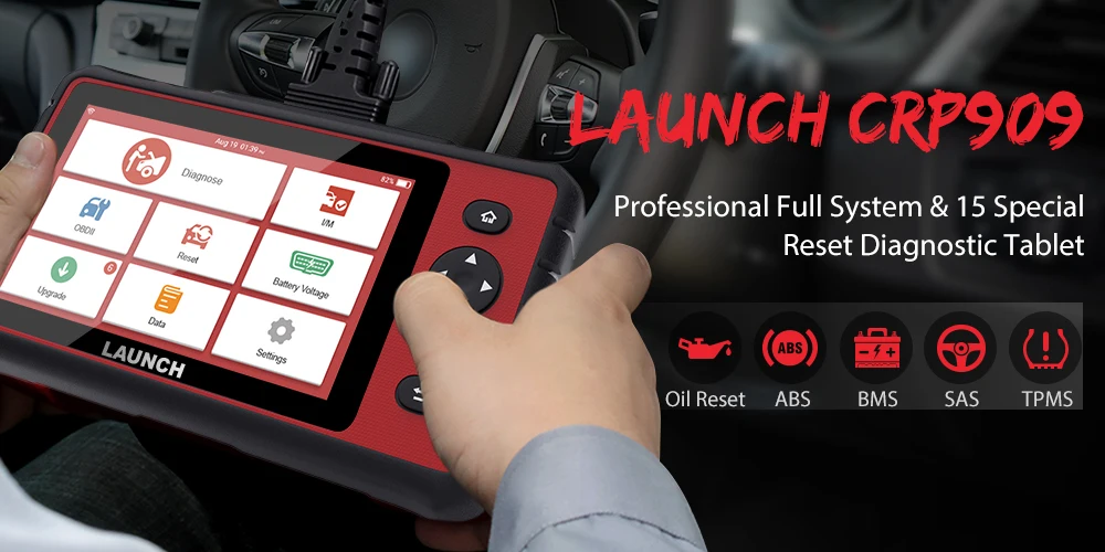ЗАПУСК OBD2 сканер WiFi полная система Авто сканер для IMMO TPMS ABS DPF Сброс масла OBD2 диагностический инструмент Запуск X431 CRP909 OBD