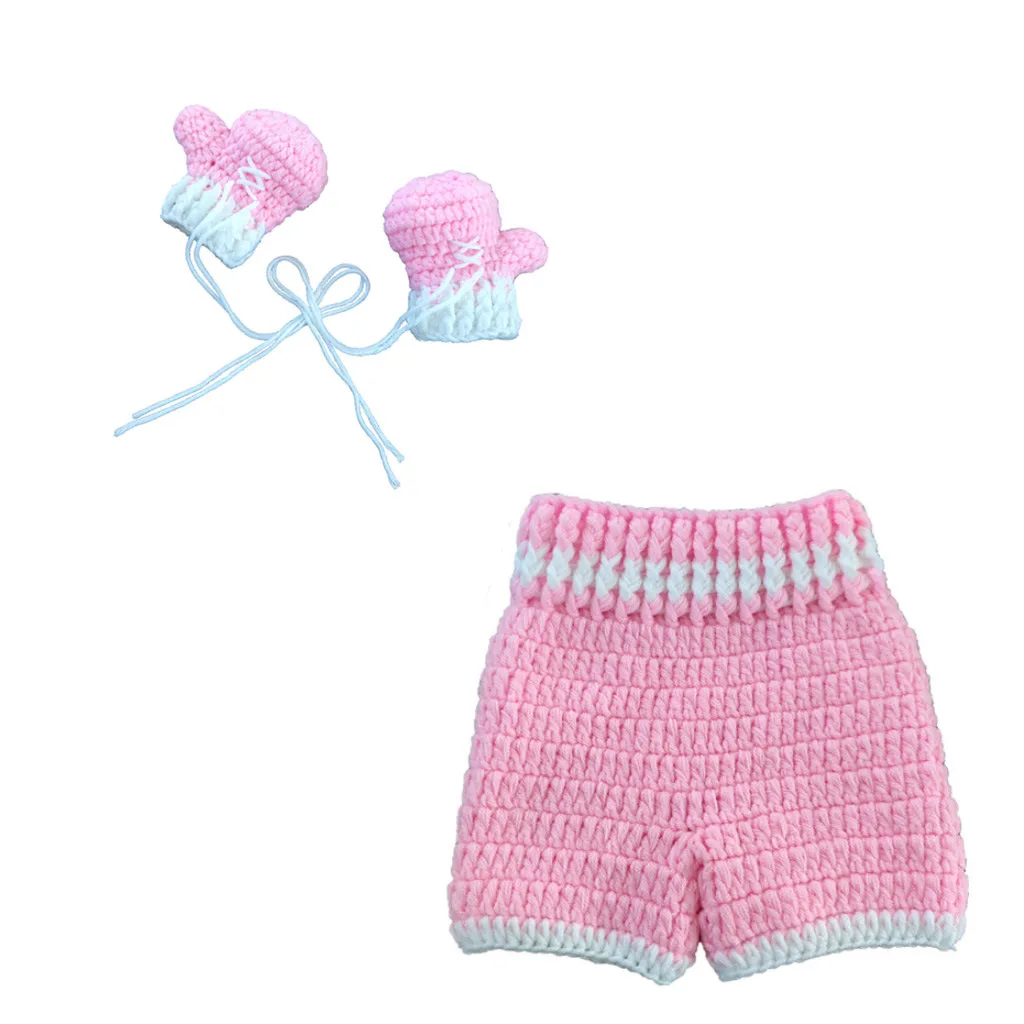 

Photography Props Baby Photo Props Crochet Knitted Newborn Photo Props Boxing Mittens