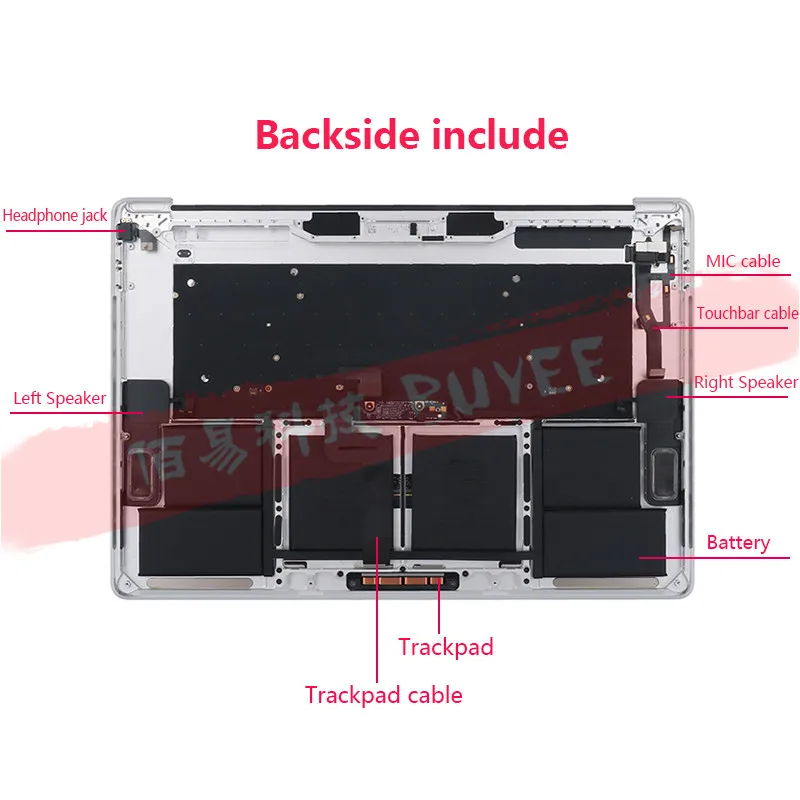 Для Macbook Pro Retina 15 &quotA1707 Чехлы для рук TopCases US UK RU FR ES AR Клавиатура Trackpad A1820