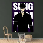 Аниме соло выравнивание холст картина на стену аниме Художественная печать плакат картина на стену современный минимализм спальня гостиная украшение