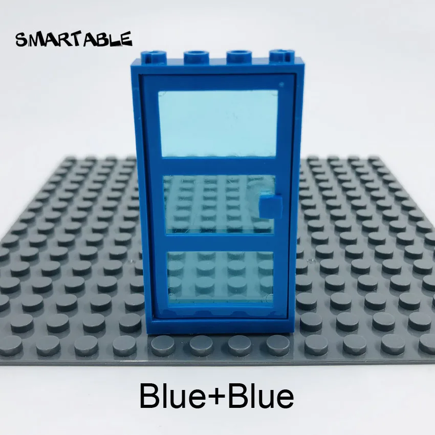 Smartable окно дверь рама 1x4x6 с 3 ПАНЕЛЯМИ строительные блоки MOC детали игрушки для