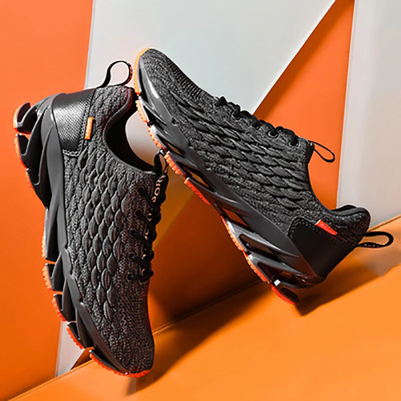 

2021 New Men's Flying Woven Sneakers Autumn Ins Trend Running Men's Shoes Men's Casual Blade Shoes