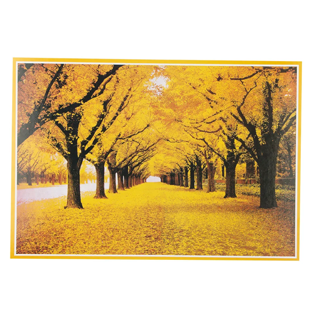 Пазл для детей и взрослых праздничный подарок 1000 штук Осенний узор в виде листьев