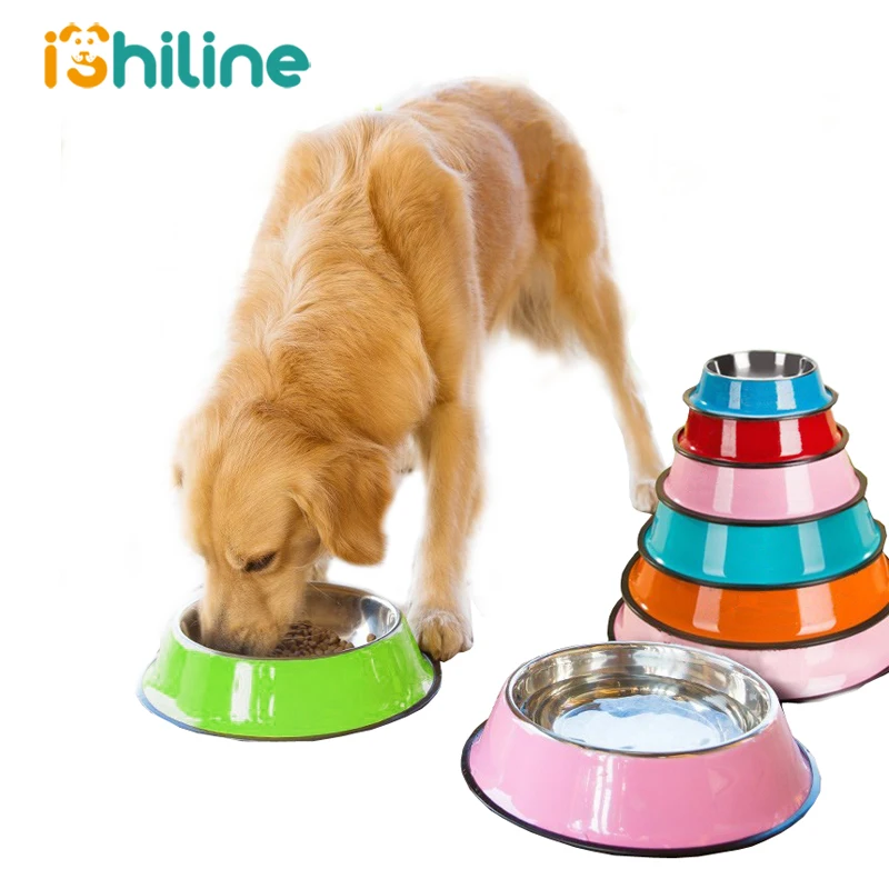 Цветная аэрозольная краска из нержавеющей стали миски для собак щенков кошек еда