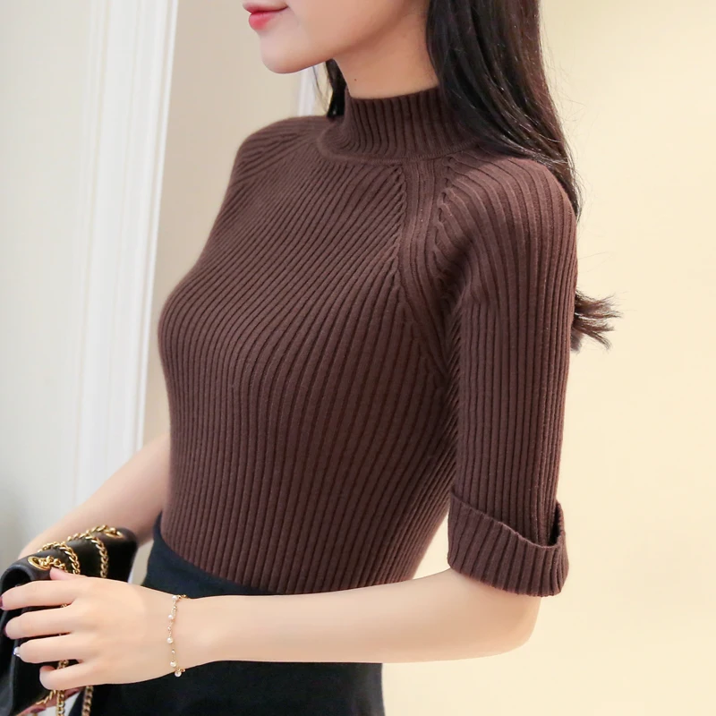 

Jumper Real Blusas De Inverno Feminina Ohclothing The Sleeve Knit Female Slim Shirt Color Five New Dress Sweater Spring 2020