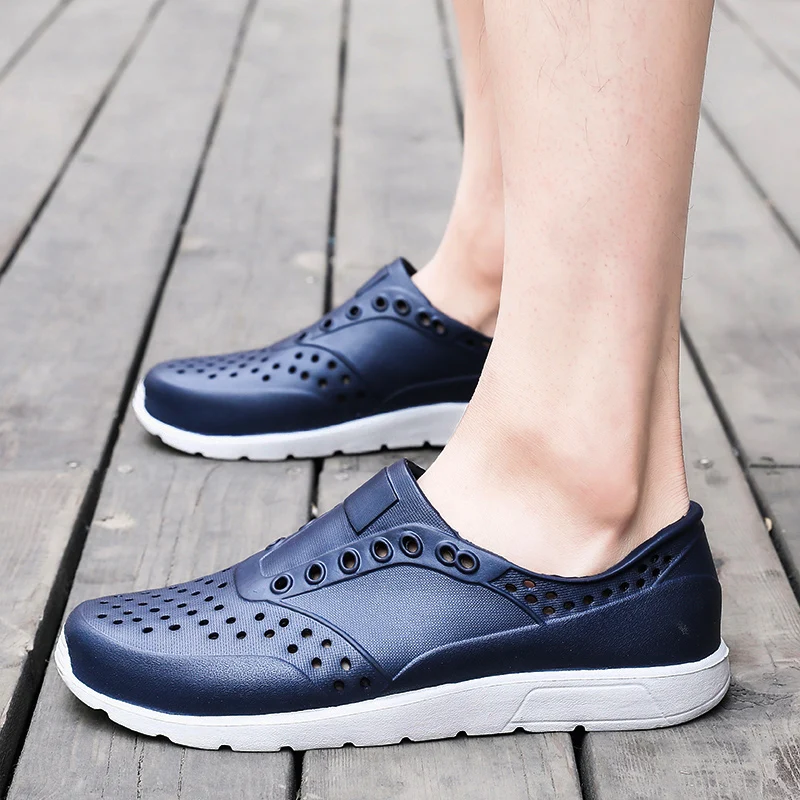 

2021 Outdoor Beach Sandals Men Slip On Men Beach Shoes Lightweight Shoes Man Uk Dropshipping