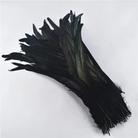 100pcs rooster feather 35 40cm natural rooster coque tail feather decoration feather for crafts christma pheasant plume carnaval