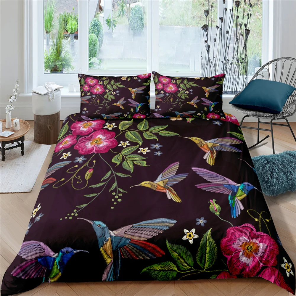 

2021 Halloween 3D Bedding Set Queen Duvet Cover with Pillowcase Bed Cover Qulit Cover 2/3pcs Sugar Skull Floral