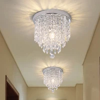 25cm modern led crystal chandelier ceiling lamp lustre for entrance kitchen lights chandeliers fixtures home decor