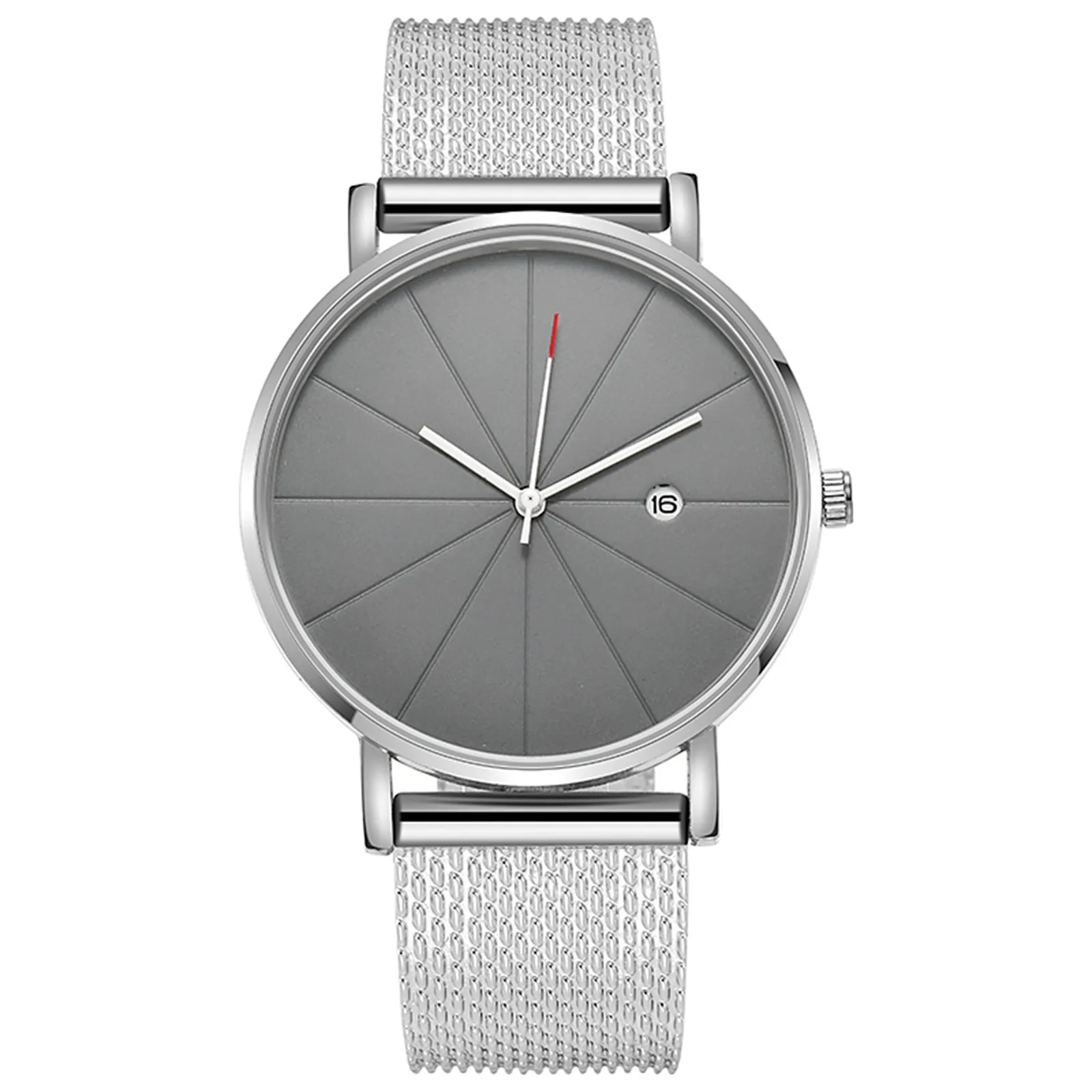 

Japan Quartz Movement Black Classic Busniess Men Watches With Calendar Leisure Fashion Waterproof Wristwatch Metal Mesh Bands
