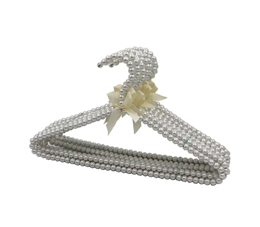 Пластиковая вешалка для одежды с бантом из бисера вешалки платье пальто