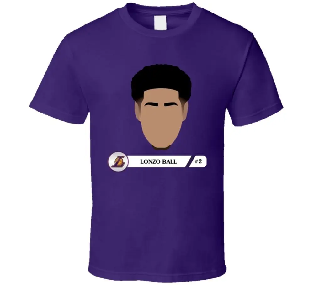Lonzo Ball Лос Анжелес вентилятор баскетболист игрок номер 2 выбрать подарок футболка