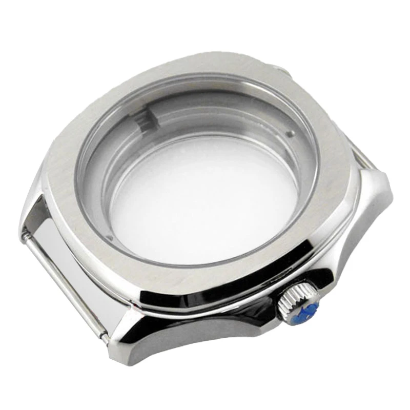 Стальной чехол для часов с матовым сапфировым стеклом 40 мм Miyota 821A/8215 ETA 2836