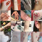 Наклейки-тату в стиле гиуна 100 шт., водонепроницаемые Стикеры для женщин, прочная сексуальная девушка, имитация корейских небольших милых мультяшных временная татуировка