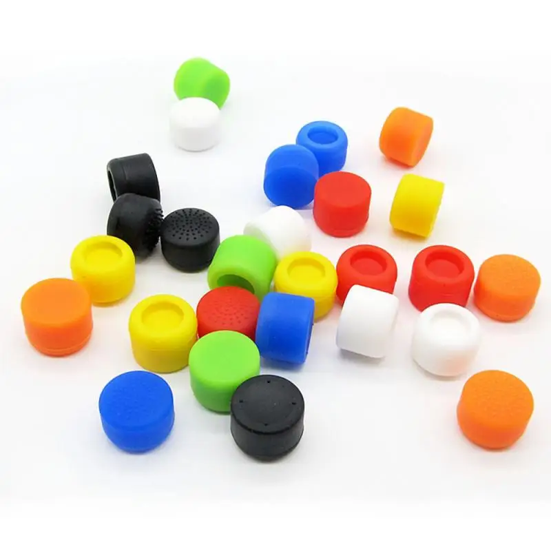 

New 8Pcs Cover Case Soft Silicone Heightened Anti-Slip Thumb Grip Stick Cap Shell For Sony Play StationPS5/XBOX360 Accessory