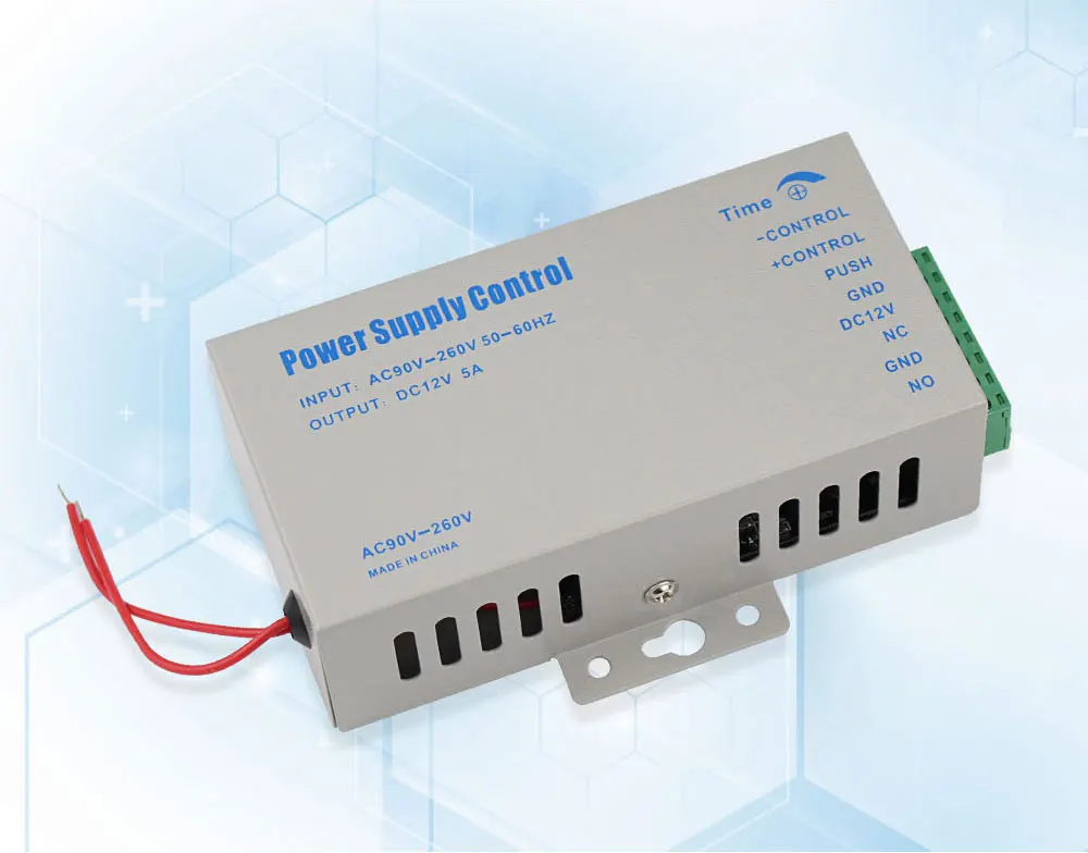 DC12V/5A AC110-260 управление доступом контроллер электропитания NC NO COM выход для видеодомофона системы двери электрические замки дистанционного управления