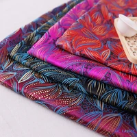 114cm brocade jacquard designer fabrics material for sewing cheongsam and kimono of diy satin clothes fabric