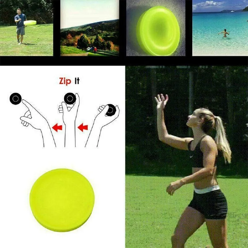 

Color Outdoor Toy Mini Pocket Flexible Zip Chip Flying Discs Can Choose Soft New Spin In Catching Game Flying Disc