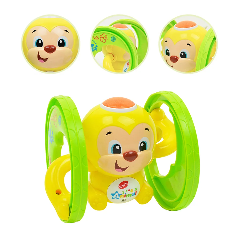 Милая обезьяна животное заводная игрушка бегущая детская мультяшная светильник