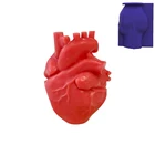 Силиконовая форма для свечей в форме человеческого сердца, для самостоятельной ароматерапии, Хэллоуина, форма сердечко, свеча, гипсовые украшения, форма для мыла ручной работы