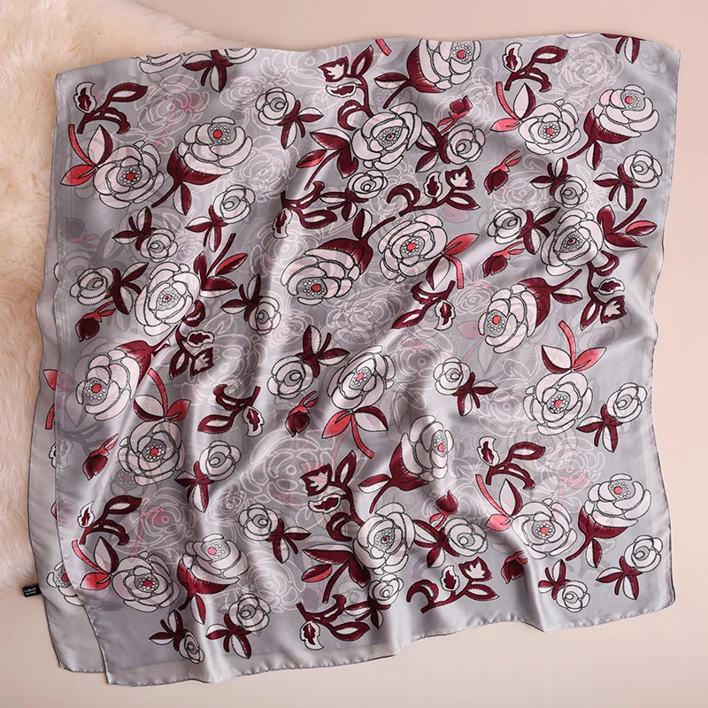 Brand Designer Silk Scarf Women New Printed Shawls and Wraps High Quality Pashmina Ladies Gift Large Soft Foulard Hijab