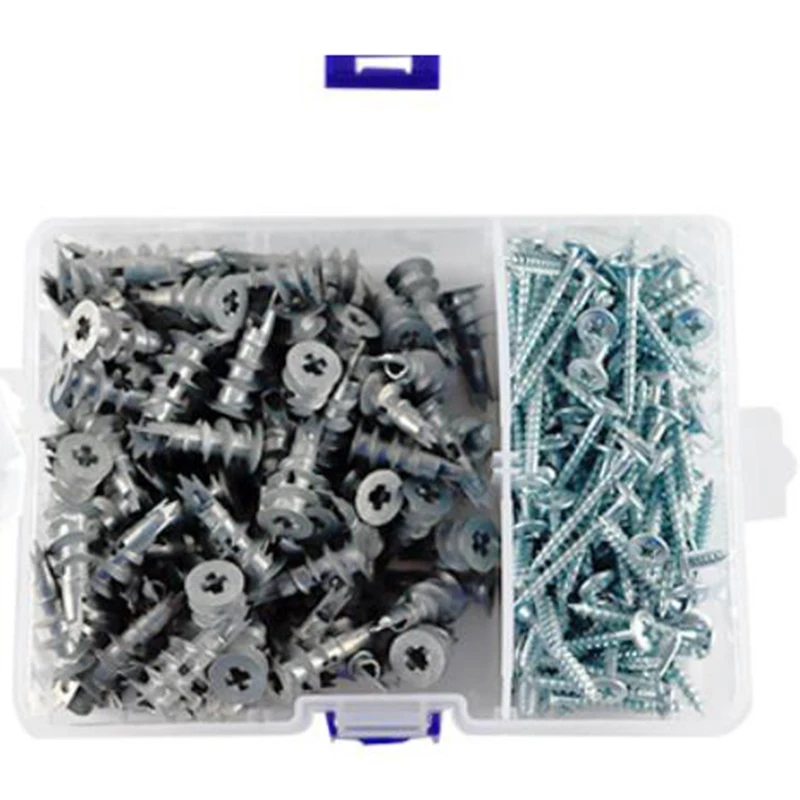 

100 Sets of Metal Governor Plug Gypsum Board Fixed Simple Anchor / Self-Drilling Dry Wall Anchor