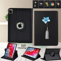 tablet case for apple ipad air 12 9 7air 3 10 5 2019air 4 10 9 360 degrees rotating leather stand cover case with daisy