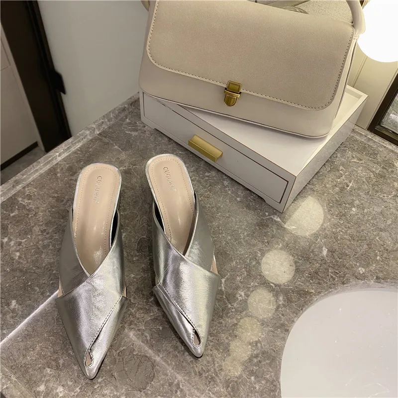 2020 г. летние женские шлепанцы роскошные дизайнерские кожаные туфли без задника