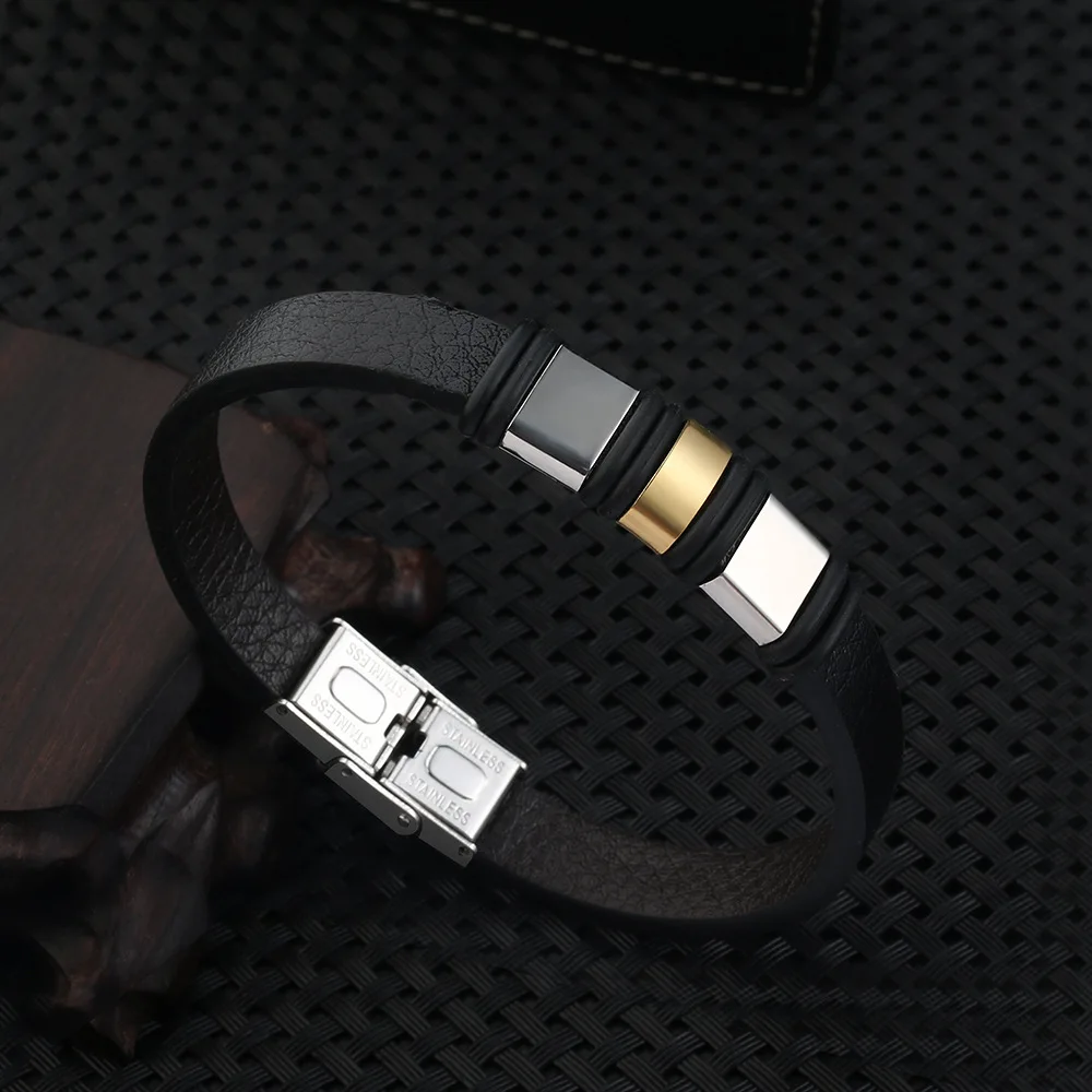 Новинка 2021 трендовые браслеты из нержавеющей стали в стиле панк и аниме для