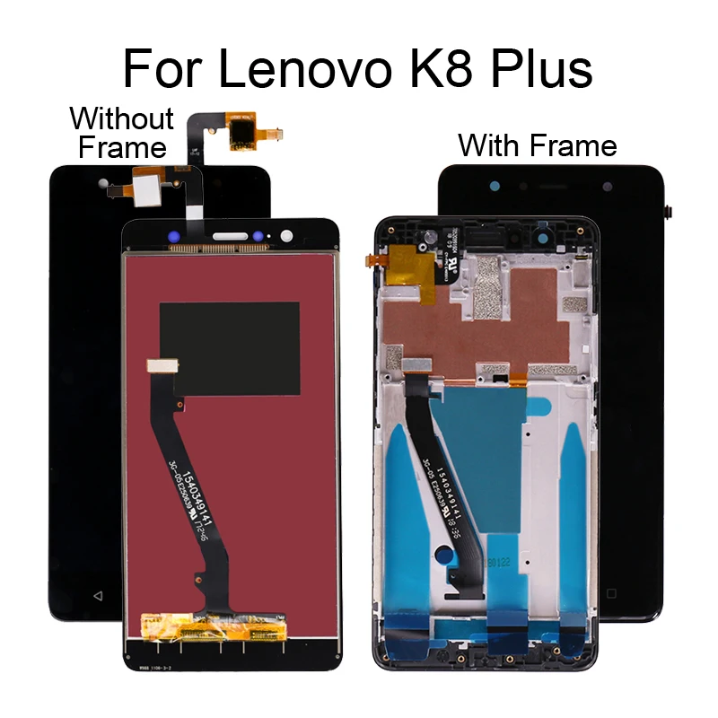 Для Lenovo Vibe K8 Plus ЖК-дисплей с рамкой сенсорный экран дигитайзер панель для