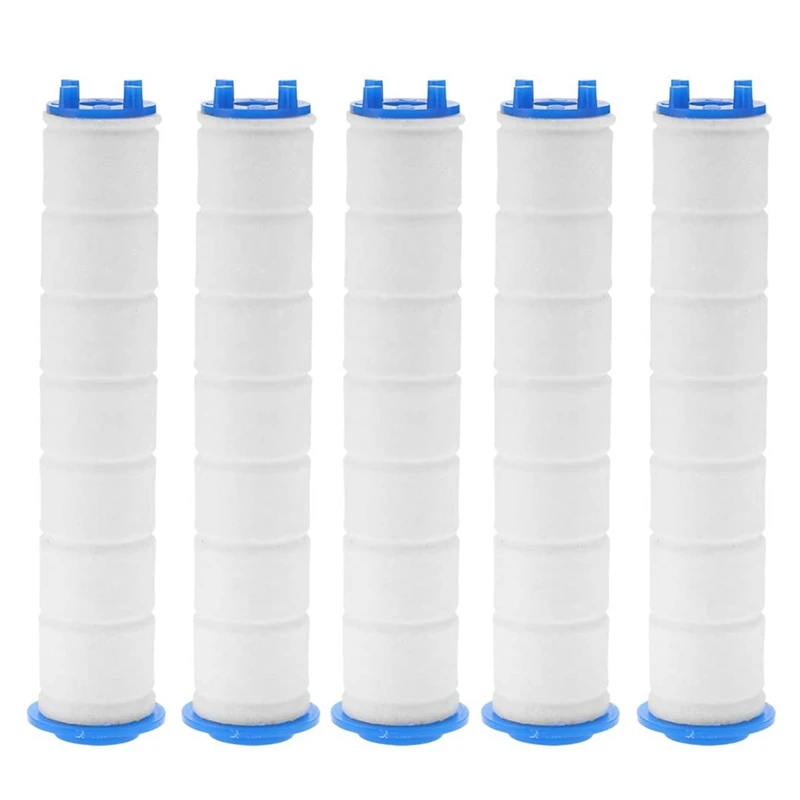 

1 Set 24.6 X 7.8Cm Pressurized Hand Bathtub Sprinkler Filter & 5 Pcs 1.8 X 10.5Cm Hand Shower Filter Purifier