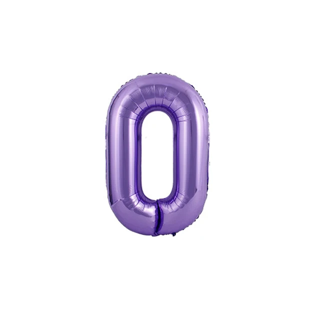 40inch number 0 1pc 40 дюймов фиолетовые воздушные шары из фольги в виде цифр латекса с днем рождения декоративный шар для взрослых/детей детский душ/Свадебные украшения - Цвет: 40inch number 0 1pc