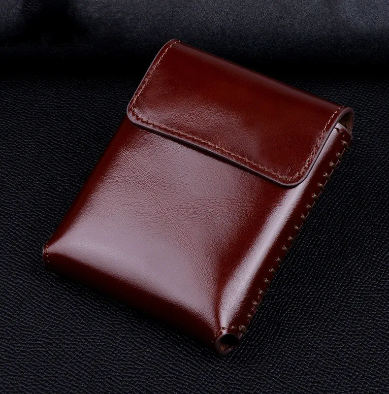 

Portable Foldable Screen Anti-drop Leather Phone Case Waist Hanging Leather Case for Samsung Galaxy Z Flip Phone Case