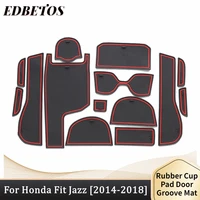 for honda fit jazz 2014 2015 2016 2017 2018 gate slot pad rubber mat non slip interior cup pad for honda fit jazz