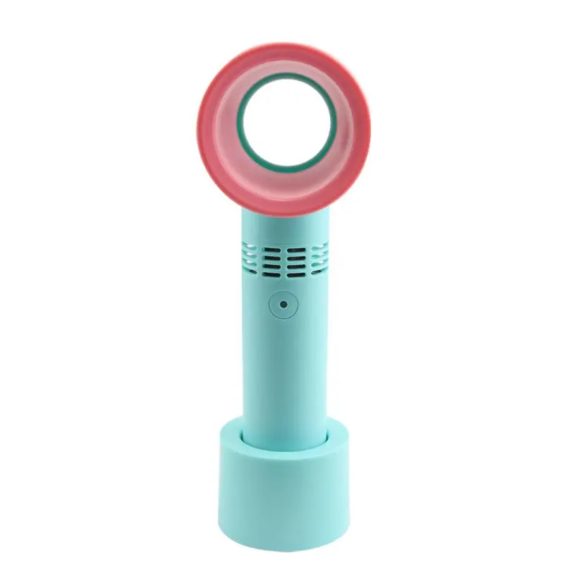 

Портативный вентилятор Ручной мини-кулер без листьев Удобный вентилятор USB Перезаряжаемый K92C