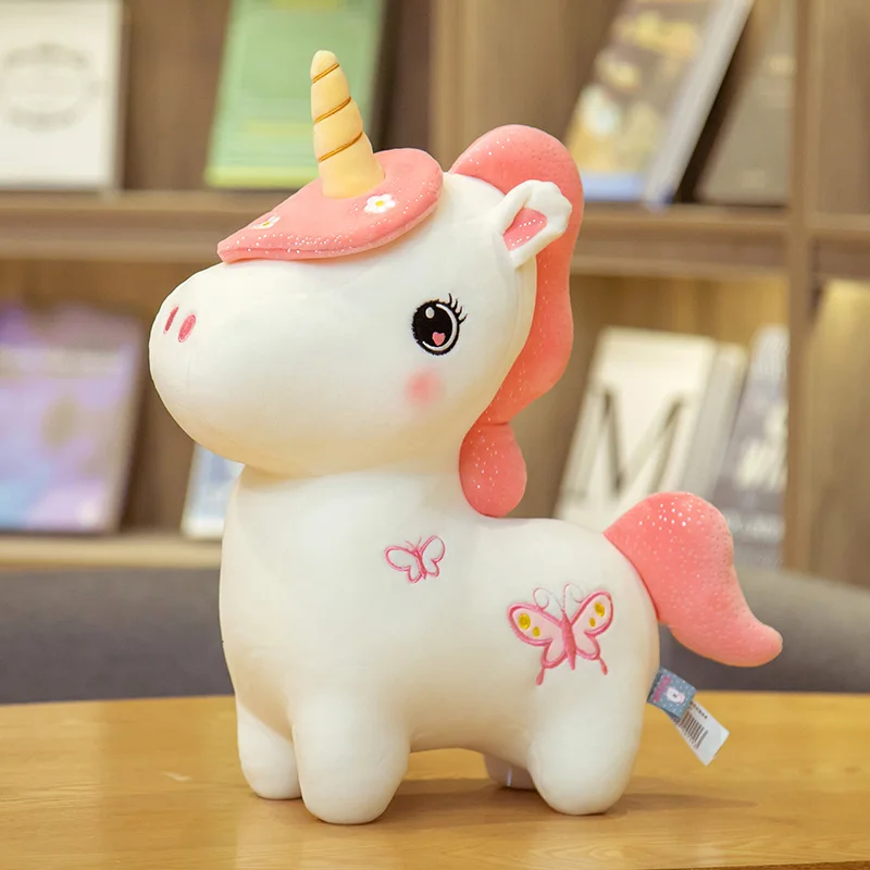 

New Huggable Nice Kawaii Unicorn Plush Toy Fat Doll Cute Animal Stuffed Soft Pillow Baby Kids Toys For Girlfriend Birthday Gift